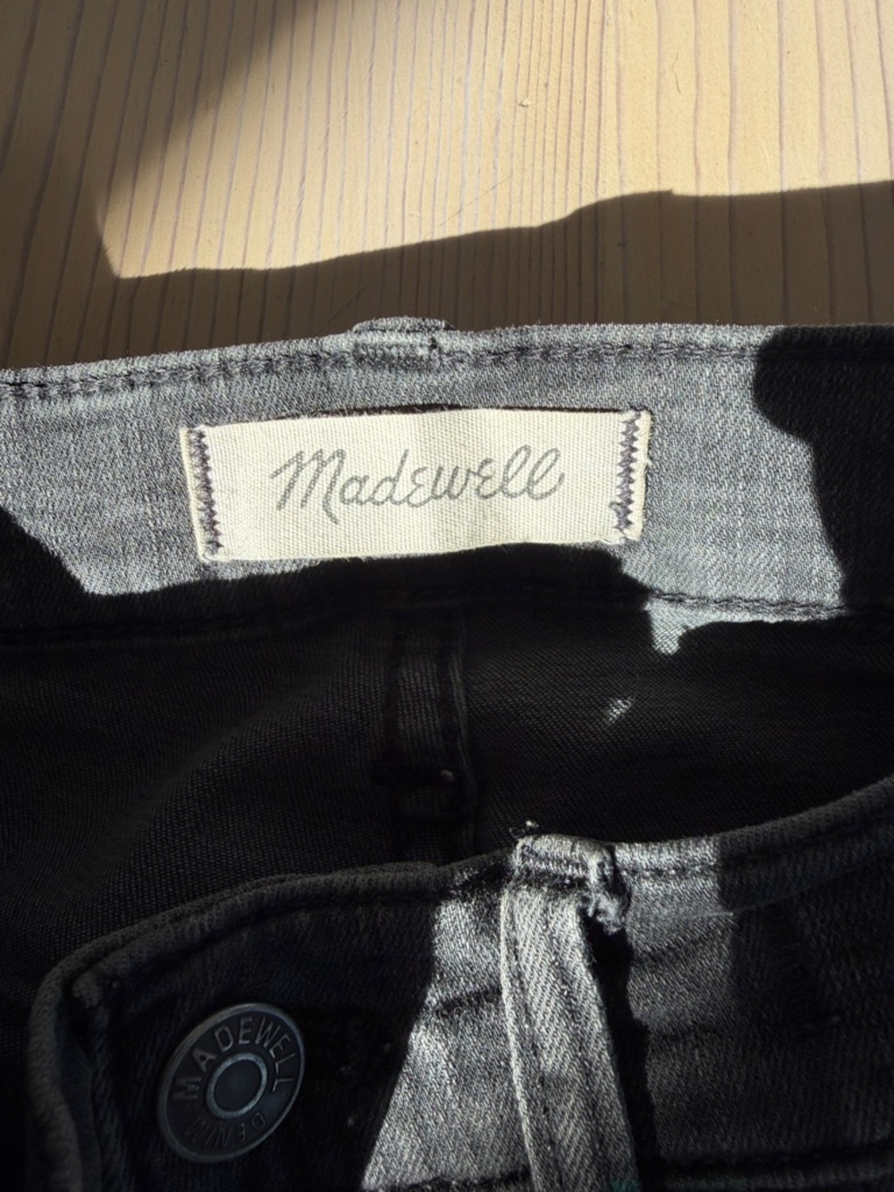 Madewell Gray Cropped Cali Demi-Boot Jeans - Picture 2 of 4